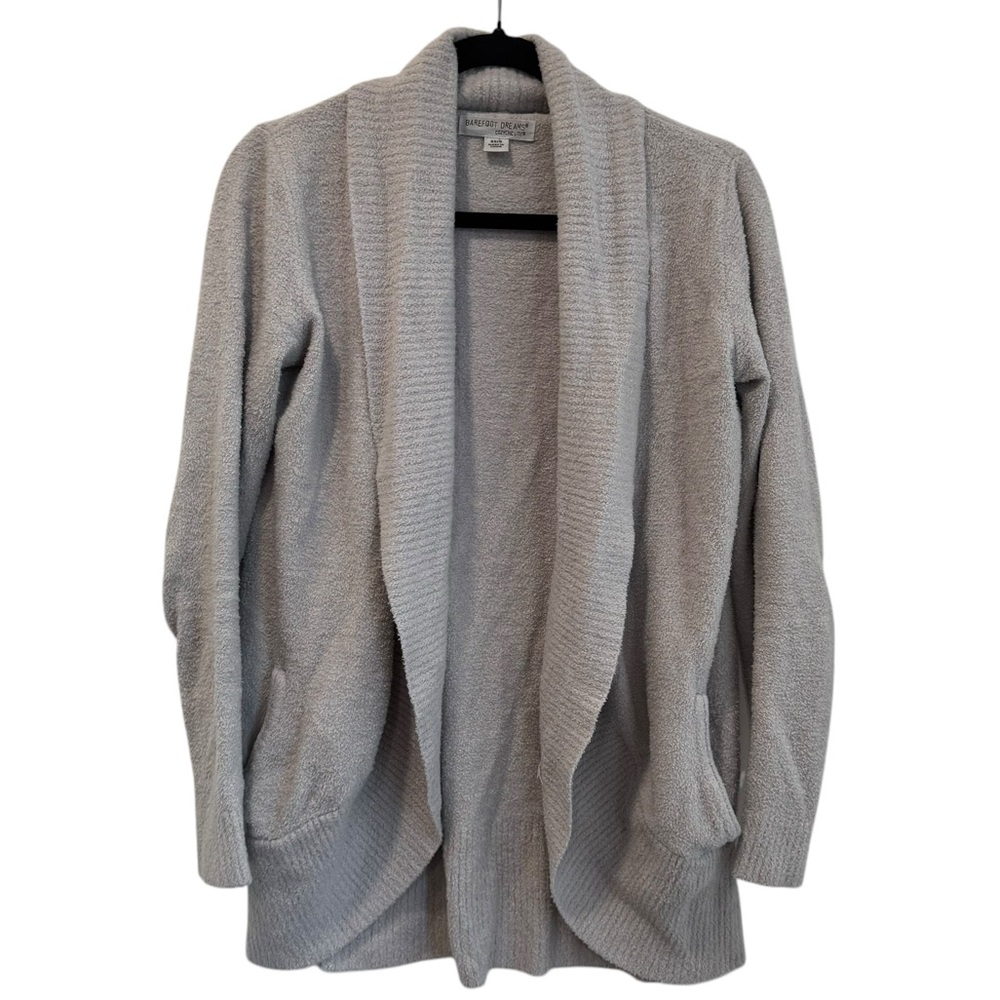 Barefoot‎ Dreams CozyChic Lite Womens Open Cardigan XS/S Gray Sweater